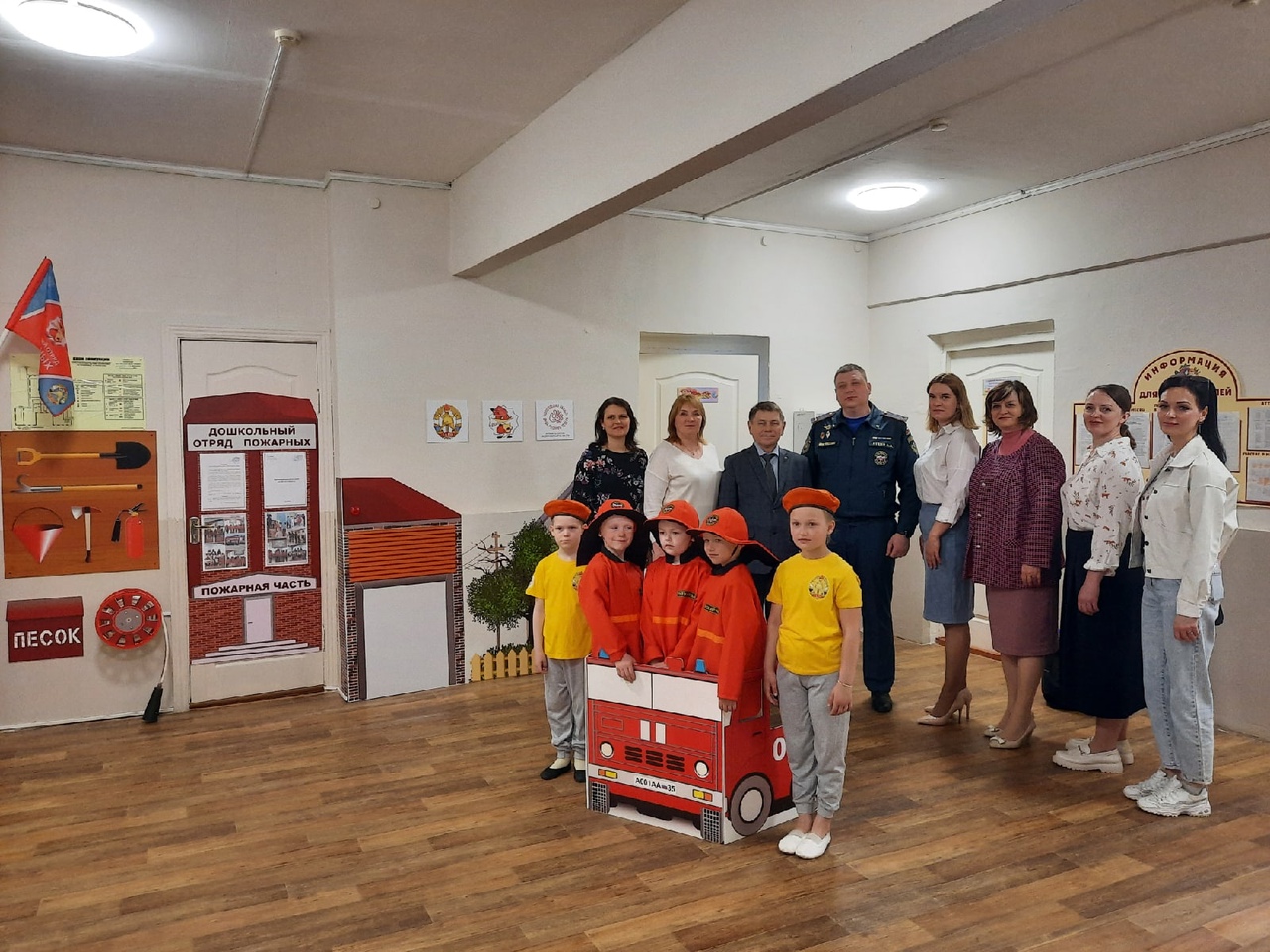  В детскиом саду № 7 «Ягодка»состоялось открытие Интерактивной обучающей панели по пожарной безопасности