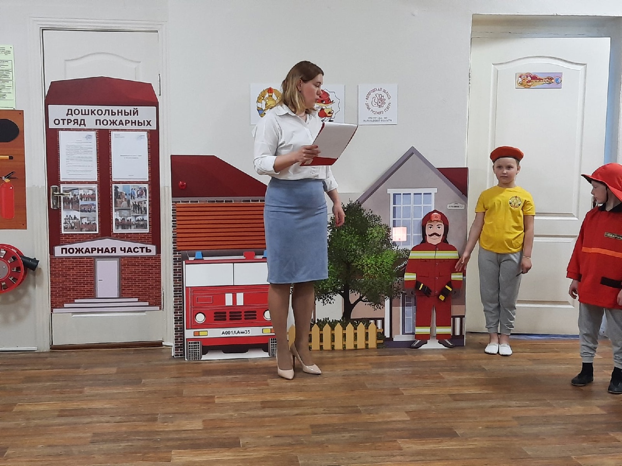  В детскиом саду № 7 «Ягодка»состоялось открытие Интерактивной обучающей панели по пожарной безопасности